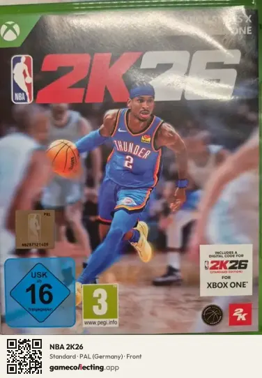 NBA 2K26 Xbox Series X, Germany box front