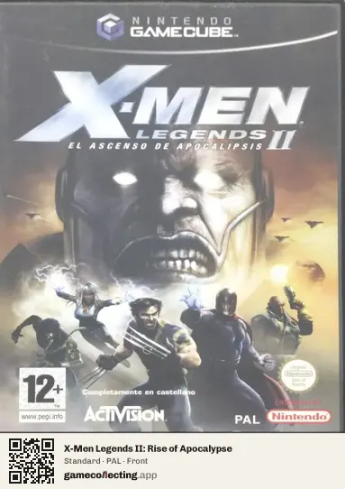 X-Men Legends II: Rise of Apocalypse Nintendo GameCube, PAL box front