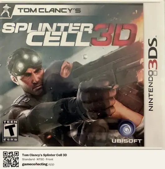 Tom Clancy's Splinter Cell 3D Nintendo 3DS, NTSC box front
