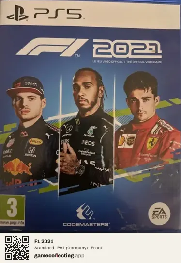 F1 2021 PlayStation 5, Germany box front