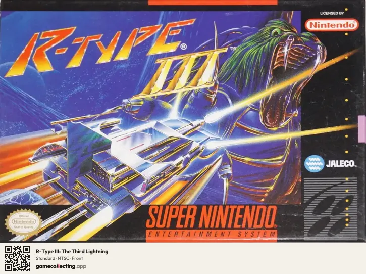 R-Type III: The Third Lightning Super Nintendo Entertainment System, NTSC box front