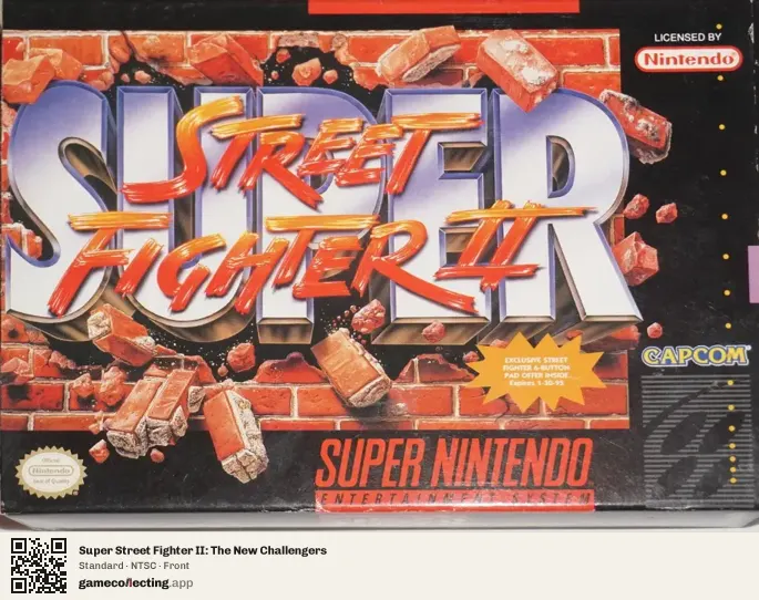 Super Street Fighter II: The New Challengers Super Nintendo Entertainment System, NTSC box front
