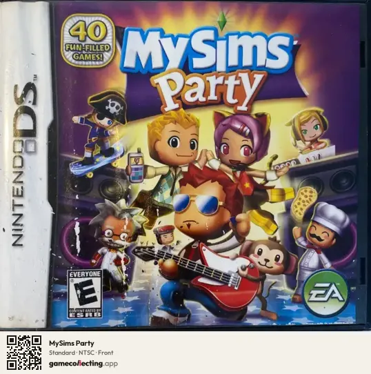 MySims Party Nintendo DS, NTSC box front