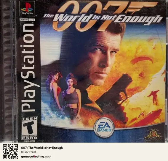 007: The World Is Not Enough PlayStation, NTSC box front