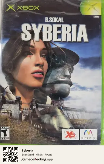 Syberia Xbox, NTSC box front