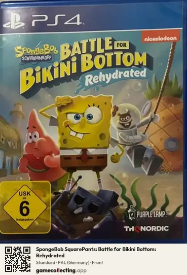 SpongeBob SquarePants: Battle for Bikini Bottom: Rehydrated PlayStation 4, Germany box front