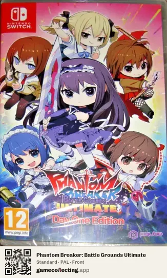 Phantom Breaker: Battle Grounds Ultimate Nintendo Switch, PAL box front