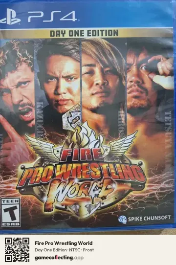 Fire Pro Wrestling World PlayStation 4, NTSC box front