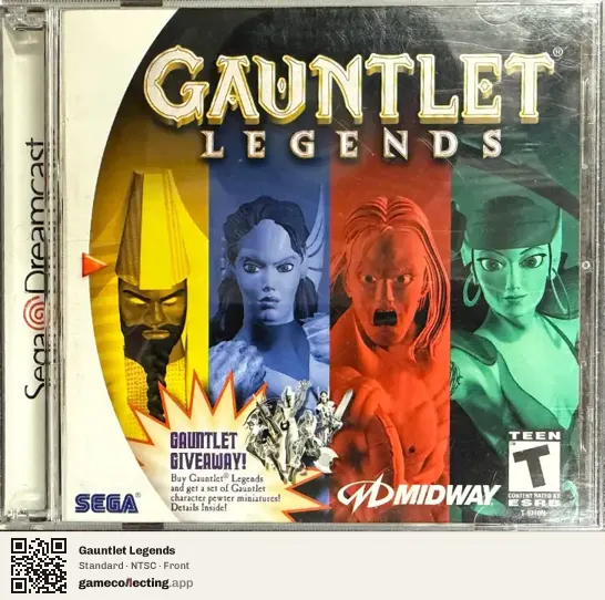 Gauntlet Legends Sega Dreamcast, NTSC box front