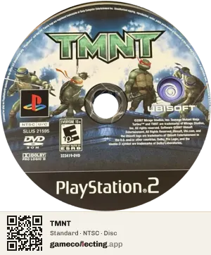 TMNT PlayStation 2, NTSC disc