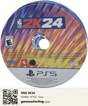 NBA 2K24 PlayStation 5, NTSC disc
