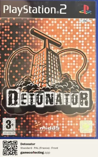 Detonator PlayStation 2, France box front