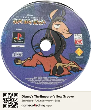 Disney's The Emperor's New Groove PlayStation, PAL disc