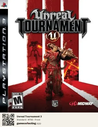 Unreal Tournament 3 PlayStation 3, NTSC box front