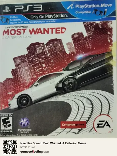 Need for Speed: Most Wanted: A Criterion Game PlayStation 3, NTSC box front