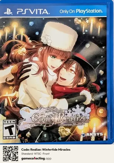 Code: Realize: Wintertide Miracles PlayStation Vita, NTSC box front
