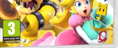 Super Mario Party Jamboree, the PEGI square on its front