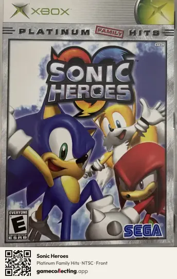 Sonic Heroes Xbox, NTSC box front