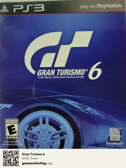 Gran Turismo 6 PlayStation 3, NTSC box front