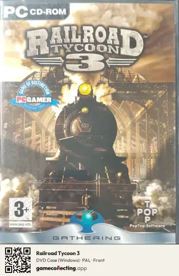 Railroad Tycoon 3 Computer, PAL box front
