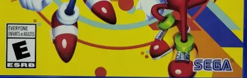 Sonic Mania, the ESRB box on its front