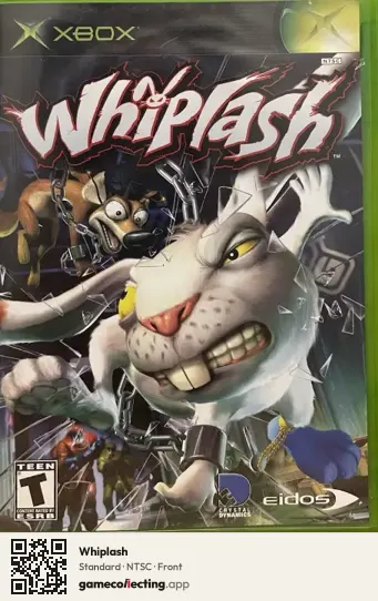 Whiplash Xbox, NTSC box front