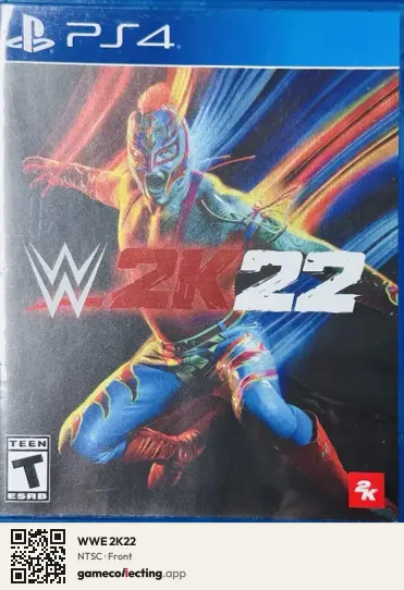 WWE 2K22 PlayStation 4, NTSC box front