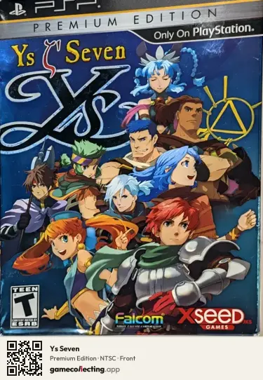 Ys Seven PlayStation Portable, NTSC box front