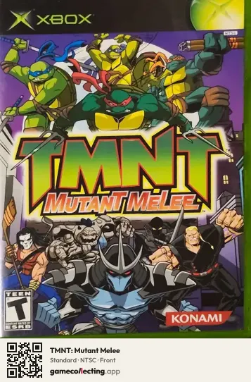TMNT: Mutant Melee Xbox, NTSC box front