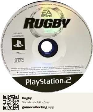 Rugby PlayStation 2, PAL disc