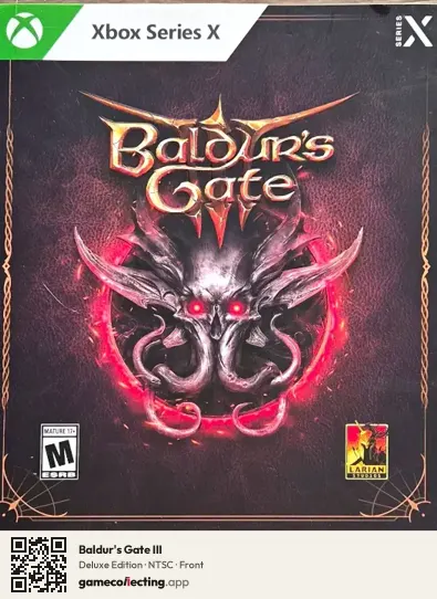 Baldur's Gate III Xbox Series X, NTSC box front