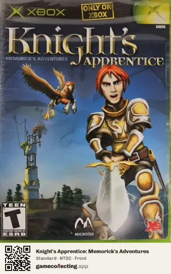 Knight's Apprentice: Memorick's Adventures Xbox, NTSC box front