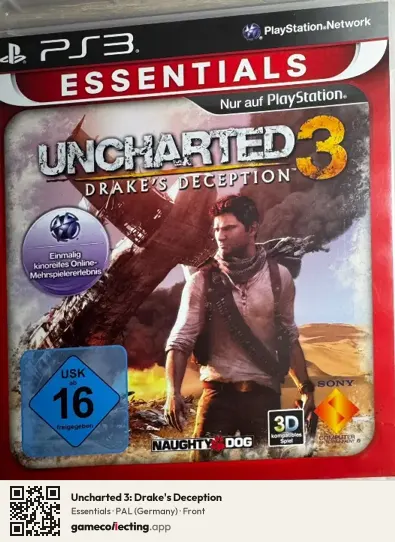 Uncharted 3: Drake's Deception PlayStation 3, Germany box front