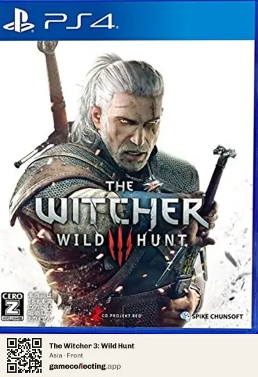 The Witcher 3: Wild Hunt PlayStation 4, Asia box front