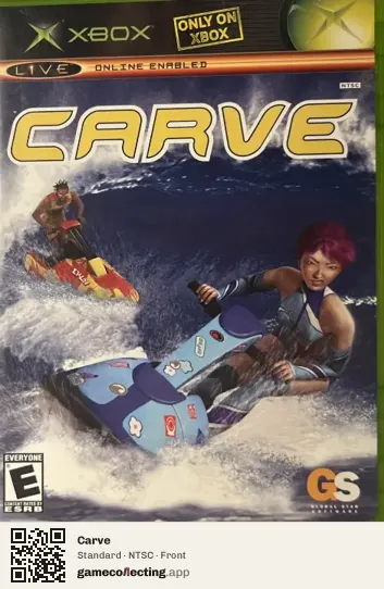 Carve Xbox, NTSC box front