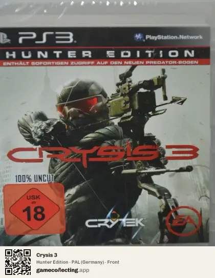 Crysis 3 PlayStation 3, Germany box front
