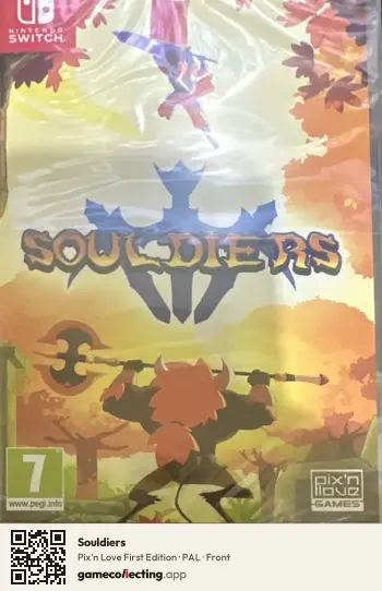 Souldiers Nintendo Switch, PAL box front