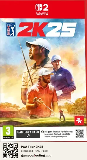 PGA Tour 2K25 Nintendo Switch 2, PAL box front
