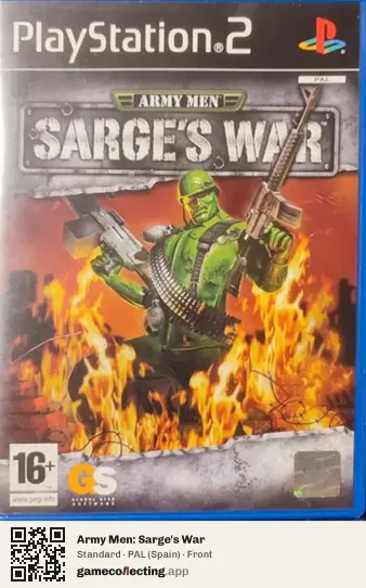 Army Men: Sarge's War PlayStation 2, Spain box front
