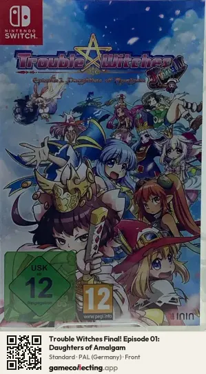 Trouble Witches Final! Episode 01: Daughters of Amalgam Nintendo Switch, Germany box front