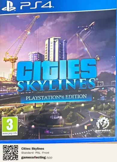 Cities: Skylines PlayStation 4, PAL box front