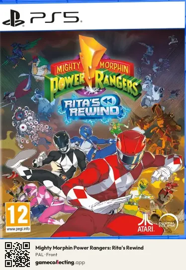 Mighty Morphin Power Rangers: Rita's Rewind PlayStation 5, PAL box front