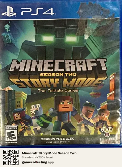 Minecraft: Story Mode Season Two PlayStation 4, NTSC box front