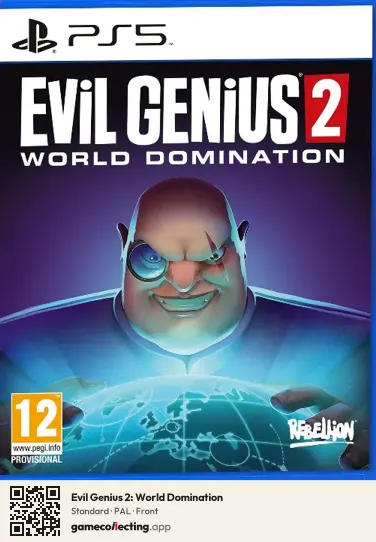 Evil Genius 2: World Domination PlayStation 5, PAL box front