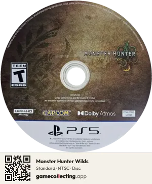 Monster Hunter Wilds PlayStation 5, NTSC disc