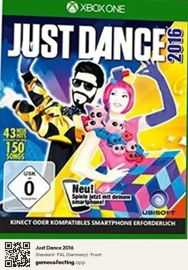 Just Dance 2016 Xbox One, Germany box front