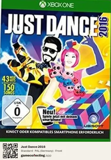 Just Dance 2016 Xbox One, Germany box front
