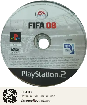 FIFA 08 PlayStation 2, PAL disc