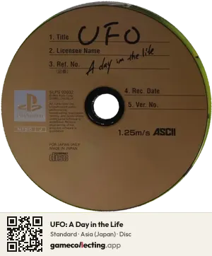 UFO: A Day in the Life PlayStation, Asia disc