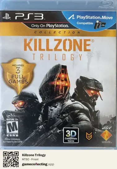 Killzone Trilogy PlayStation 3, NTSC box front